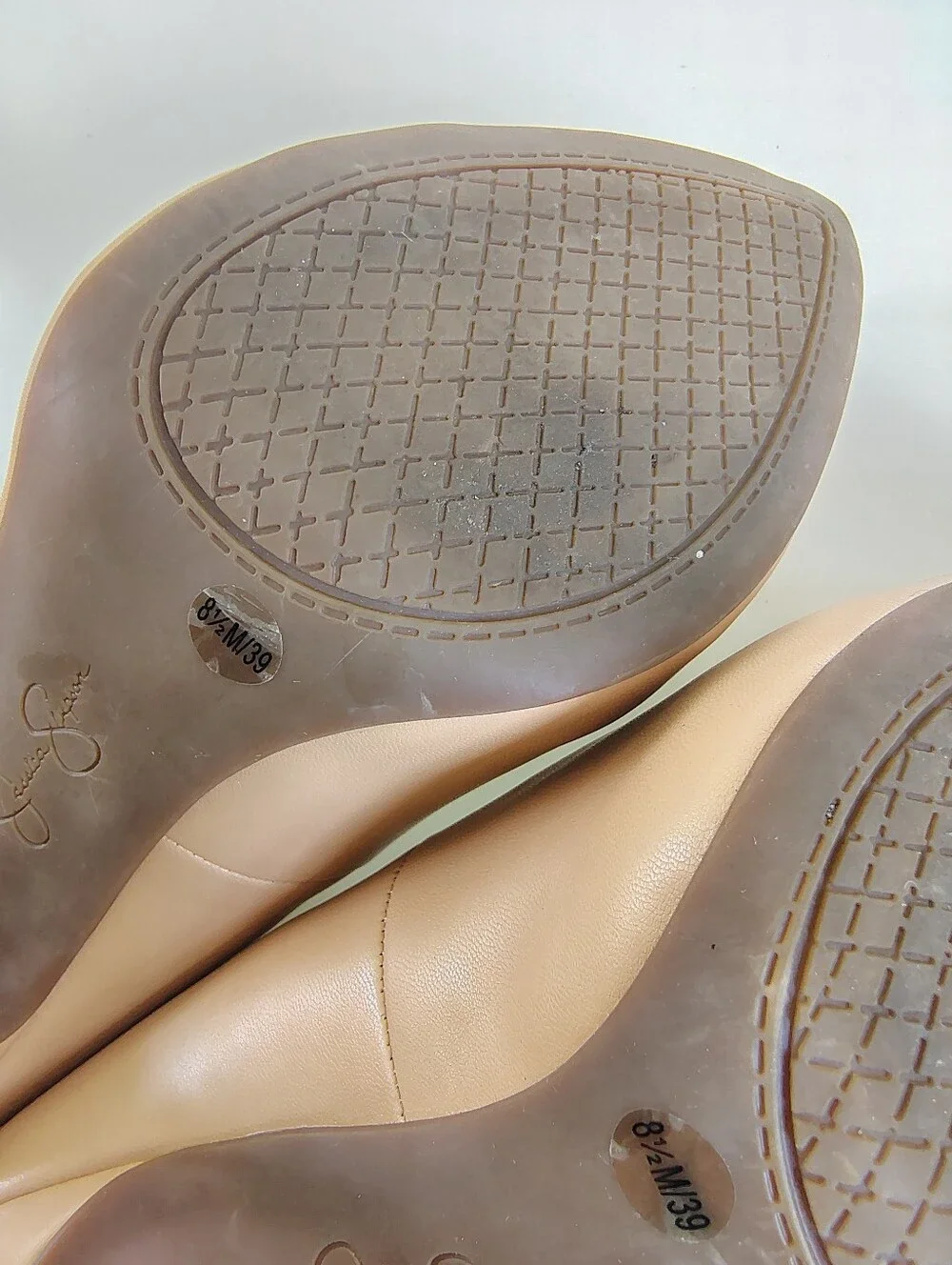 Jessica Simpson Nude Platform Pumps Stiletto High Heels Women's Size 8.5 - Picture 10 of 10